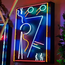 Load image into Gallery viewer, c1980s Vertical Designer Neon Art