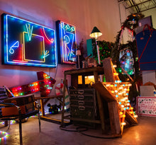 Load image into Gallery viewer, c1980s Horizontal Designer Neon Art
