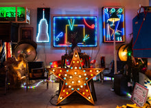 Load image into Gallery viewer, c1980s Vertical Designer Neon Art