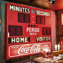 Load image into Gallery viewer, c1950s Red Coca-Cola Scoreboard
