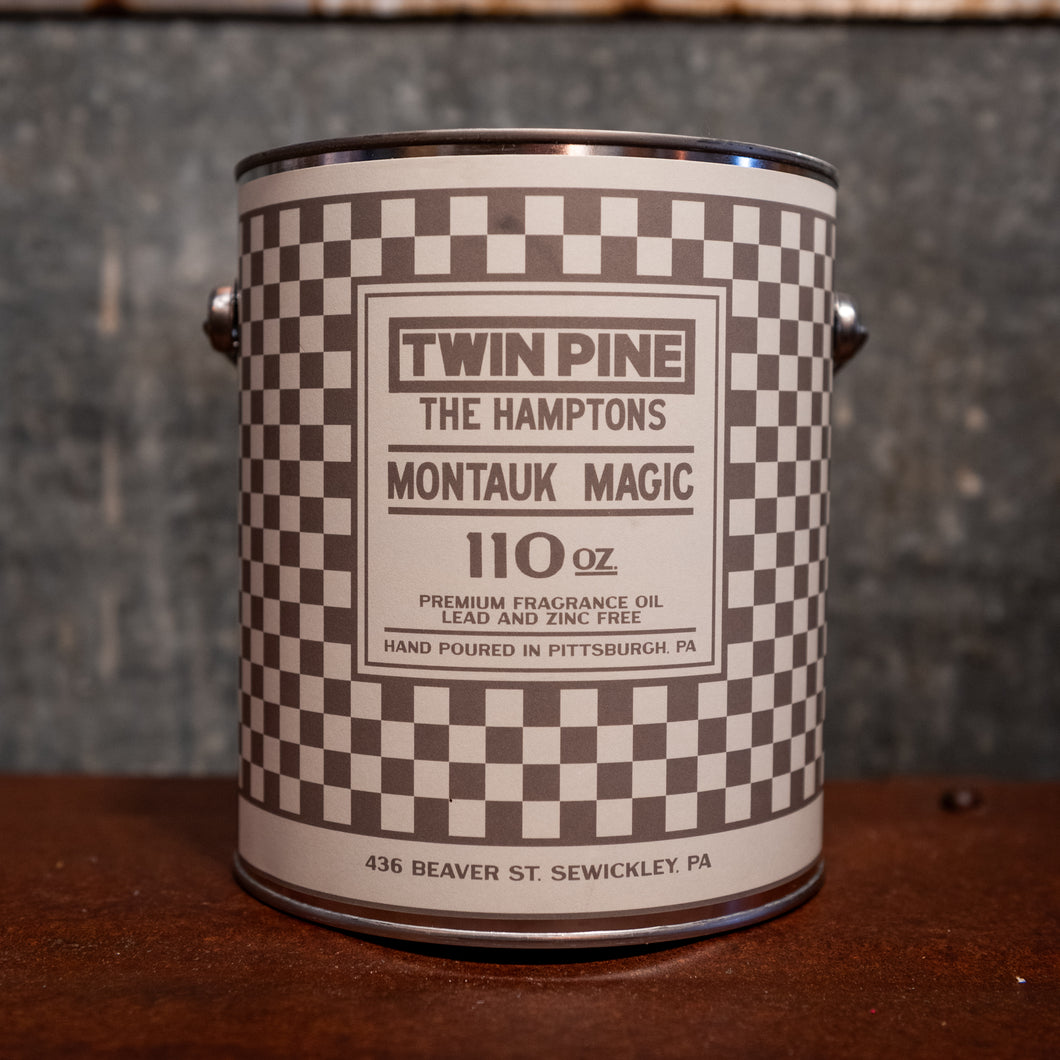 TWIN PINE The Hamptons: Montauk Magic 110oz Full Size Paint Can Candle