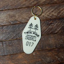 Load image into Gallery viewer, TWIN PINE Vintage Hotel Keychain
