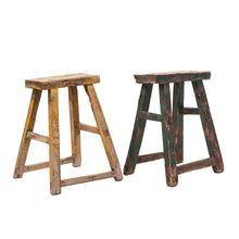 Load image into Gallery viewer, TWIN PINE Handmade Vintage Wooden Stools
